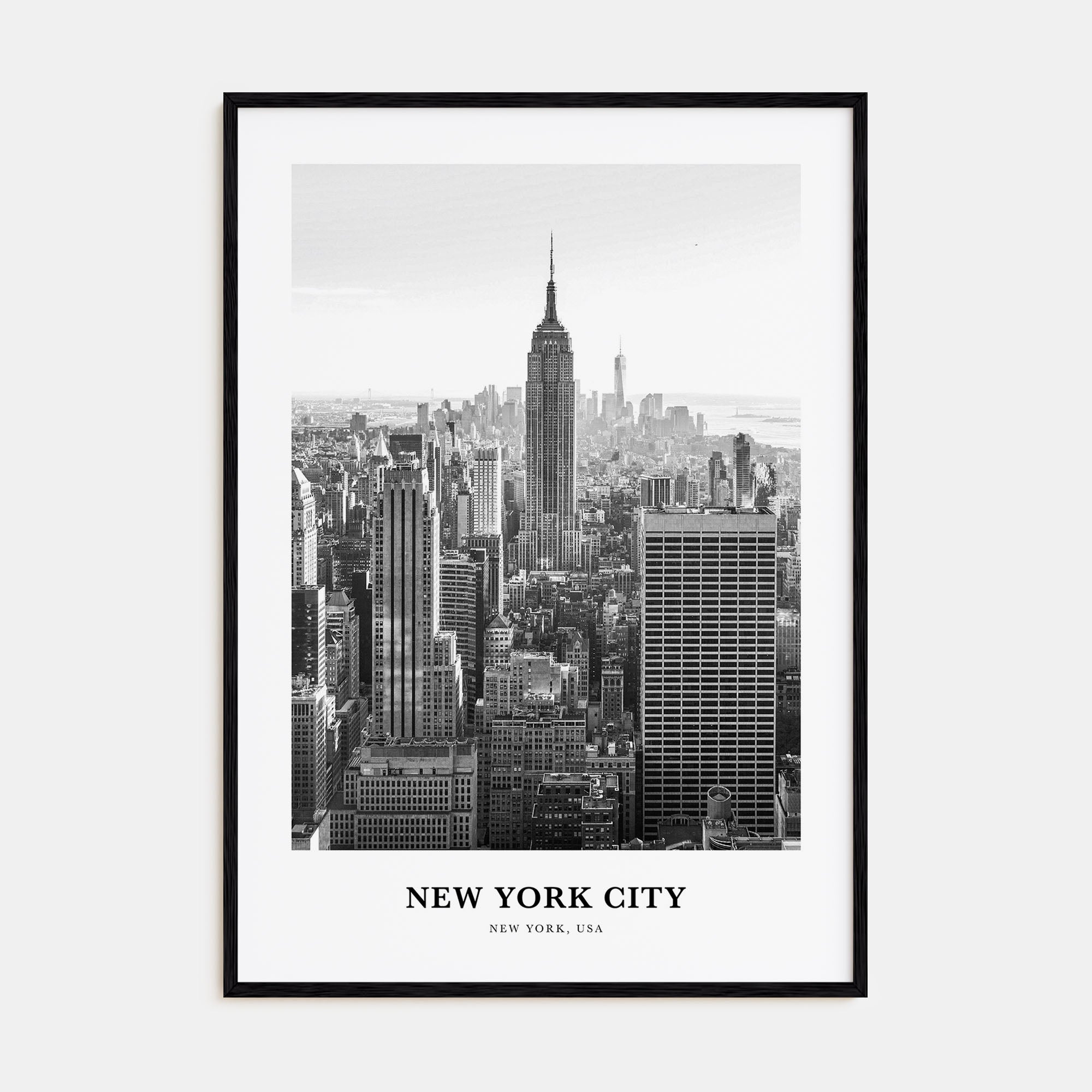 New York City Portrait B&W No 1 Poster