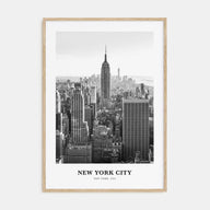 New York City Portrait B&W No 1 Poster