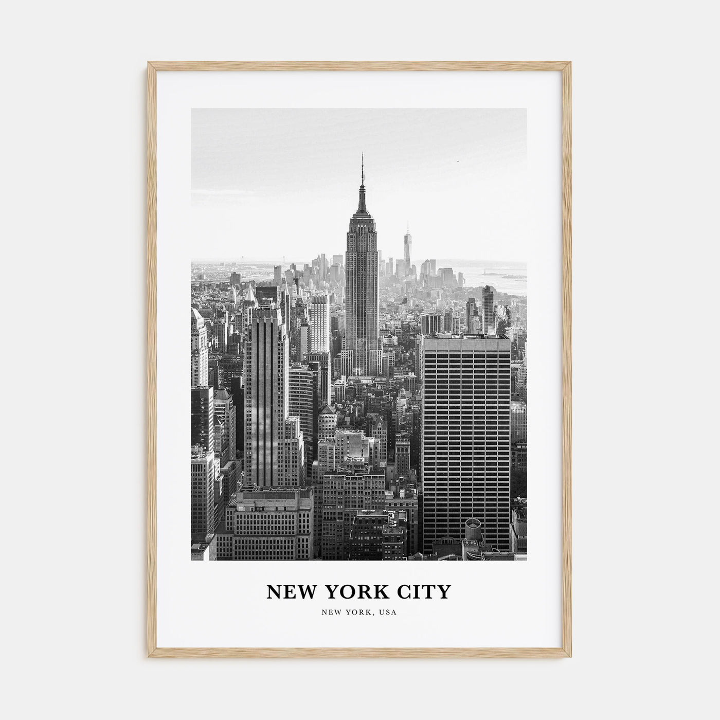 New York City Portrait B&W No 1 Poster