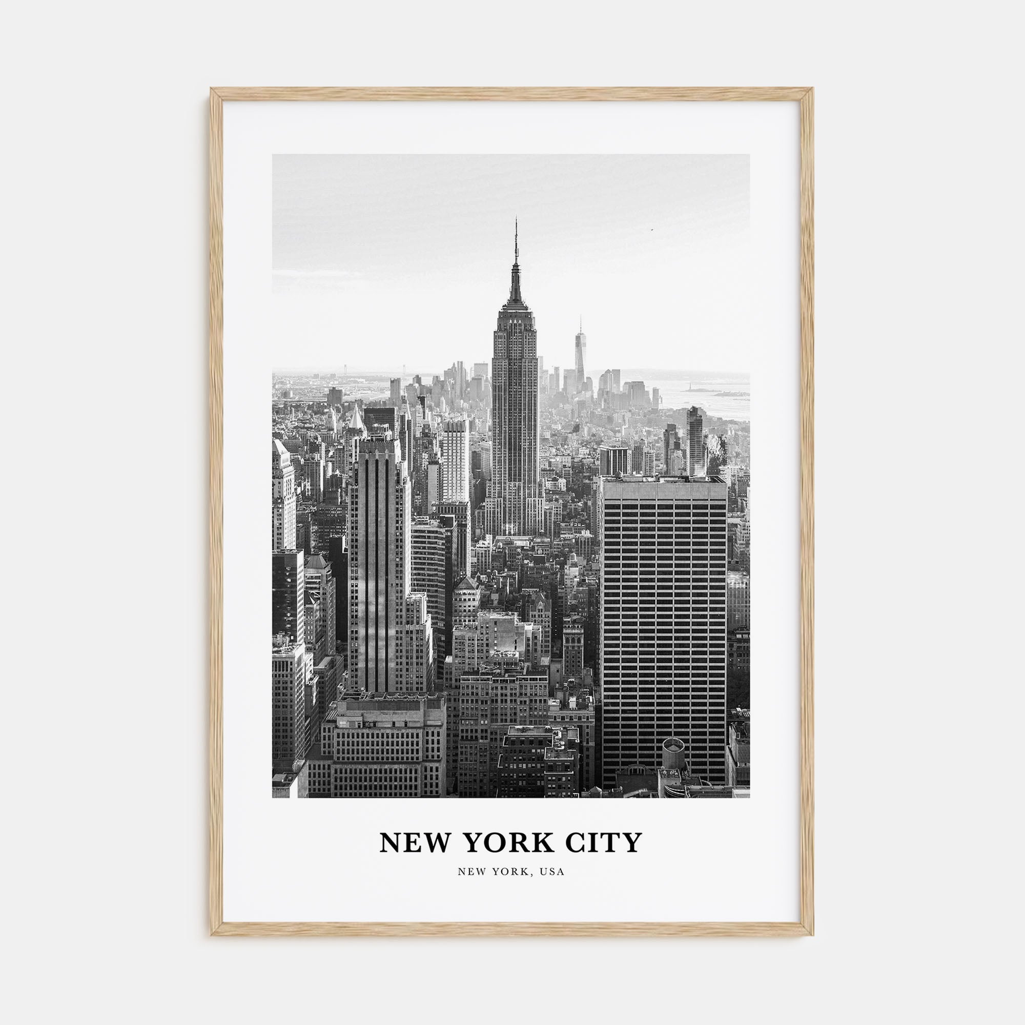 New York City Portrait B&W No 1 Poster