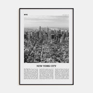 New York City Travel B&W No 3 Poster