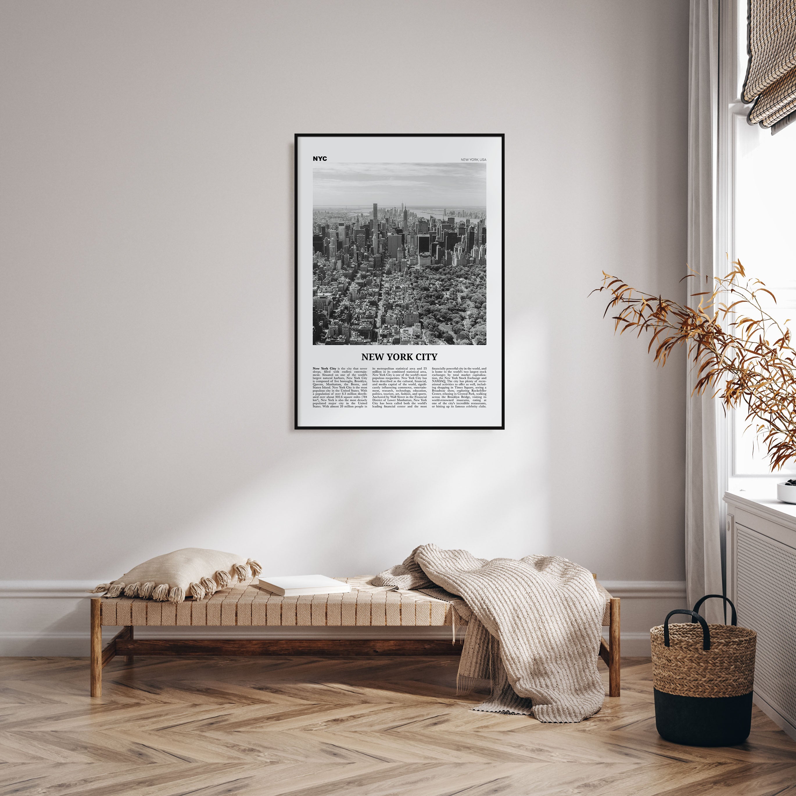 New York City Travel B&W No 3 Poster