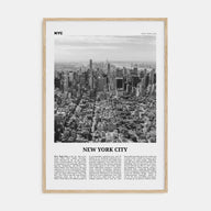 New York City Travel B&W No 3 Poster