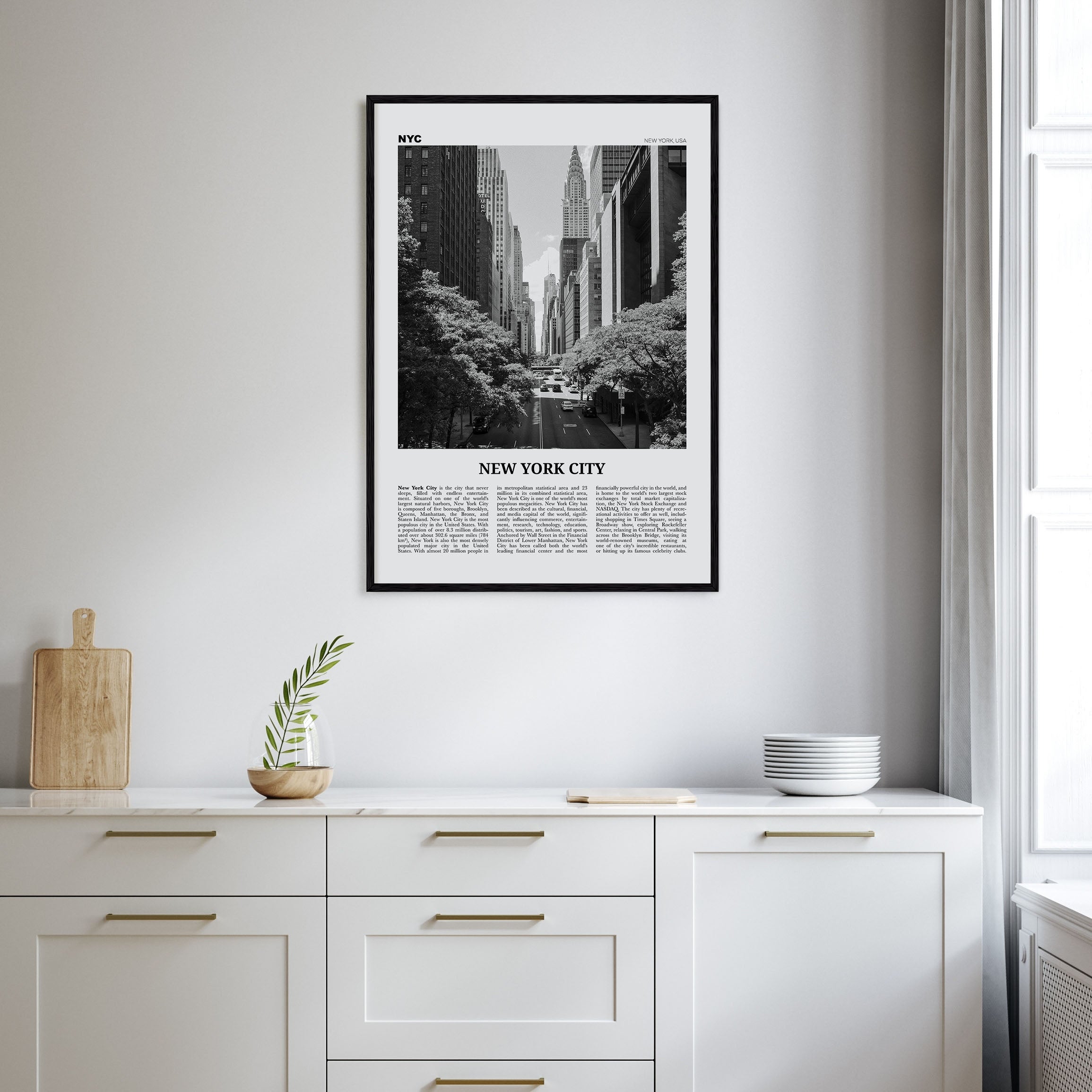 New York City Travel B&W No 4 Poster