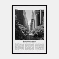 New York City Travel B&W No 4 Poster