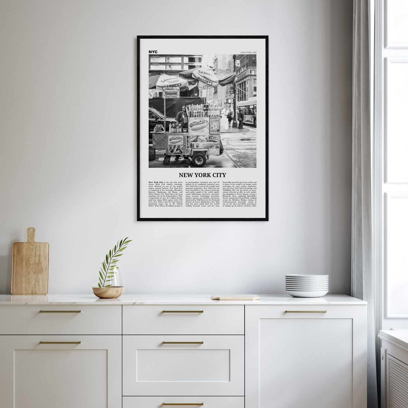 New York City Travel B&W No 5 Poster