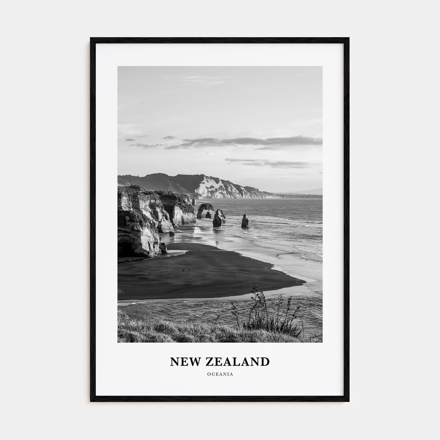 New Zealand Portrait B&W No 2 Poster