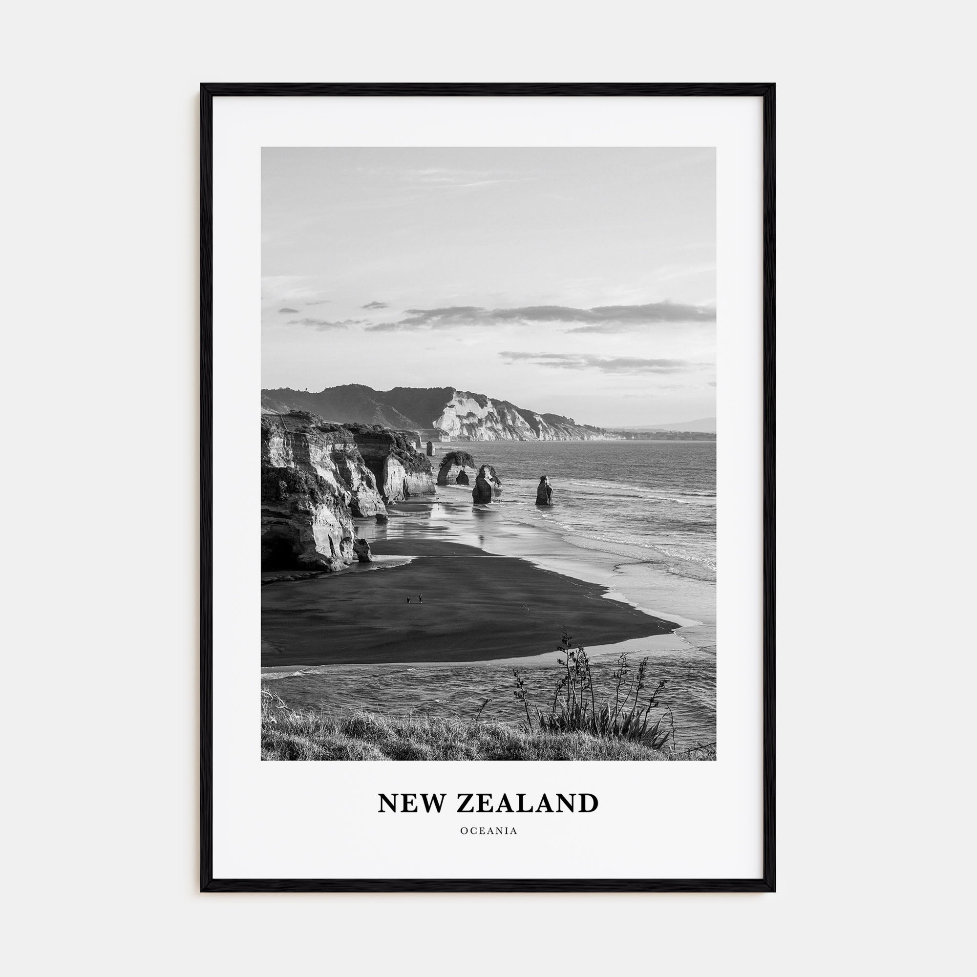 New Zealand Portrait B&W No 2 Poster