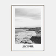 Newcastle, Australia Portrait B&W Poster
