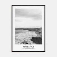 Newcastle, Australia Portrait B&W Poster