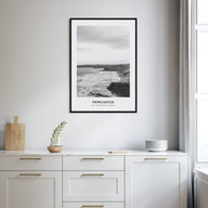 Newcastle, Australia Portrait B&W Poster