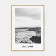 Newcastle, Australia Portrait B&W Poster