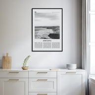 Newcastle, Australia Travel B&W Poster