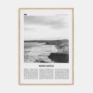Newcastle, Australia Travel B&W Poster