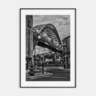 Newcastle upon Tyne Photo B&W Poster