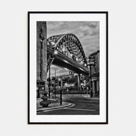 Newcastle upon Tyne Photo B&W Poster