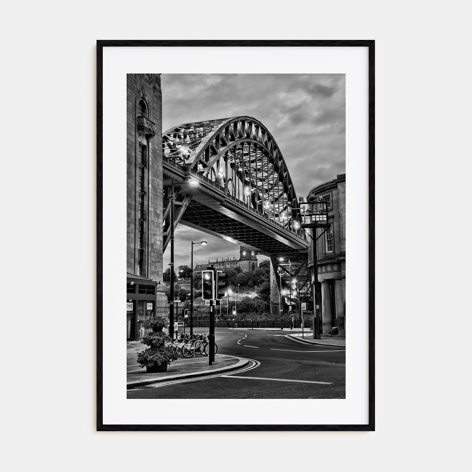 Newcastle upon Tyne Photo B&W Poster