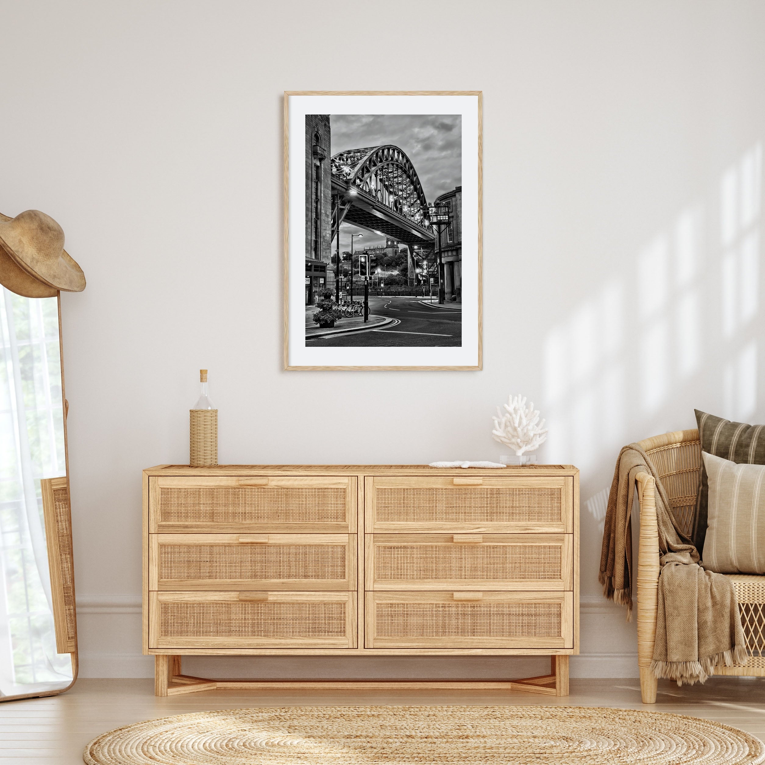 Newcastle upon Tyne Photo B&W Poster
