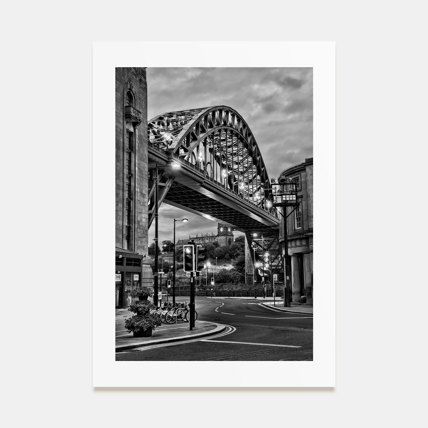 Newcastle upon Tyne Photo B&W Poster