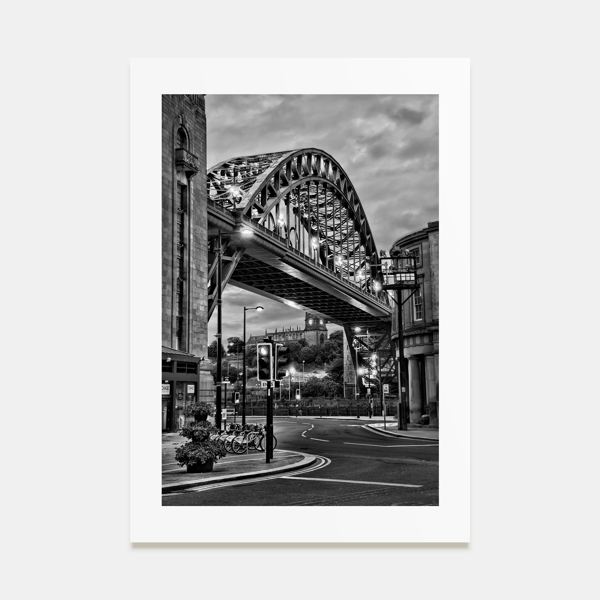 Newcastle upon Tyne Photo B&W Poster