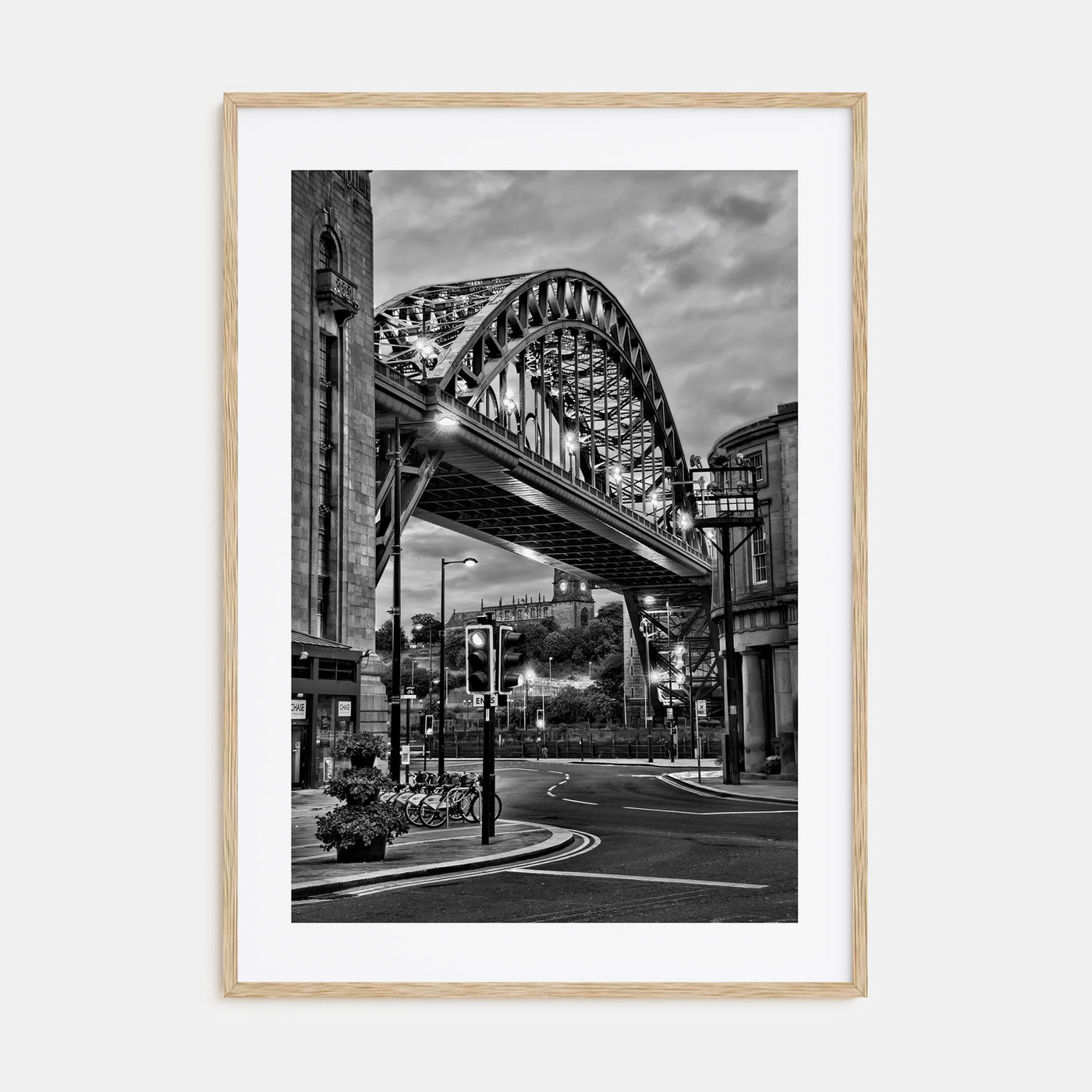 Newcastle upon Tyne Photo B&W Poster
