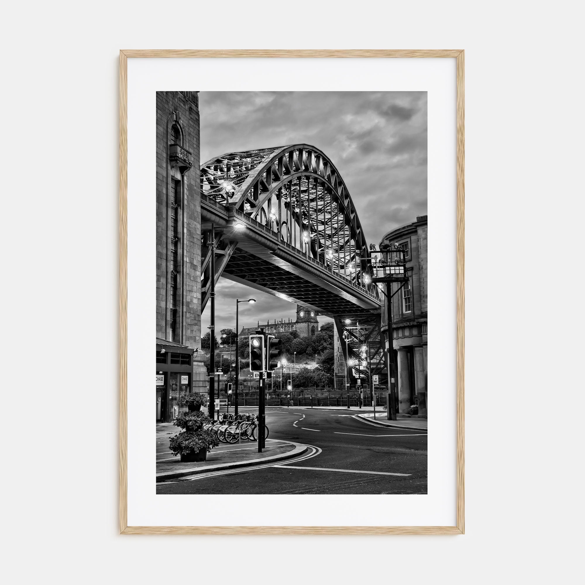 Newcastle upon Tyne Photo B&W Poster