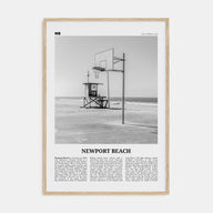 Newport Beach Travel B&W No 2 Poster