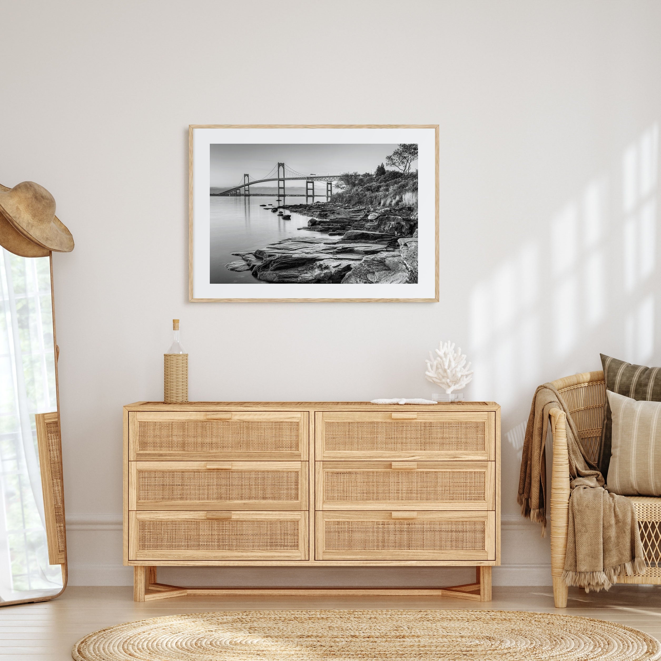 Newport Landscape B&W Poster