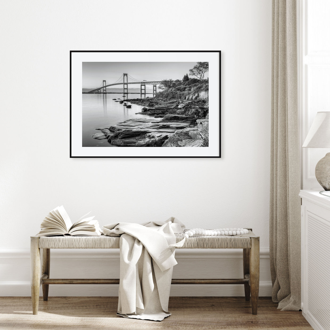 Newport Landscape B&W Poster