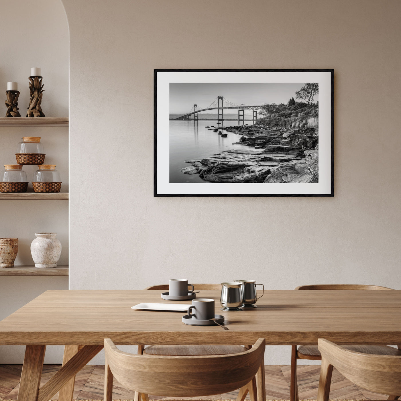 Newport Landscape B&W Poster