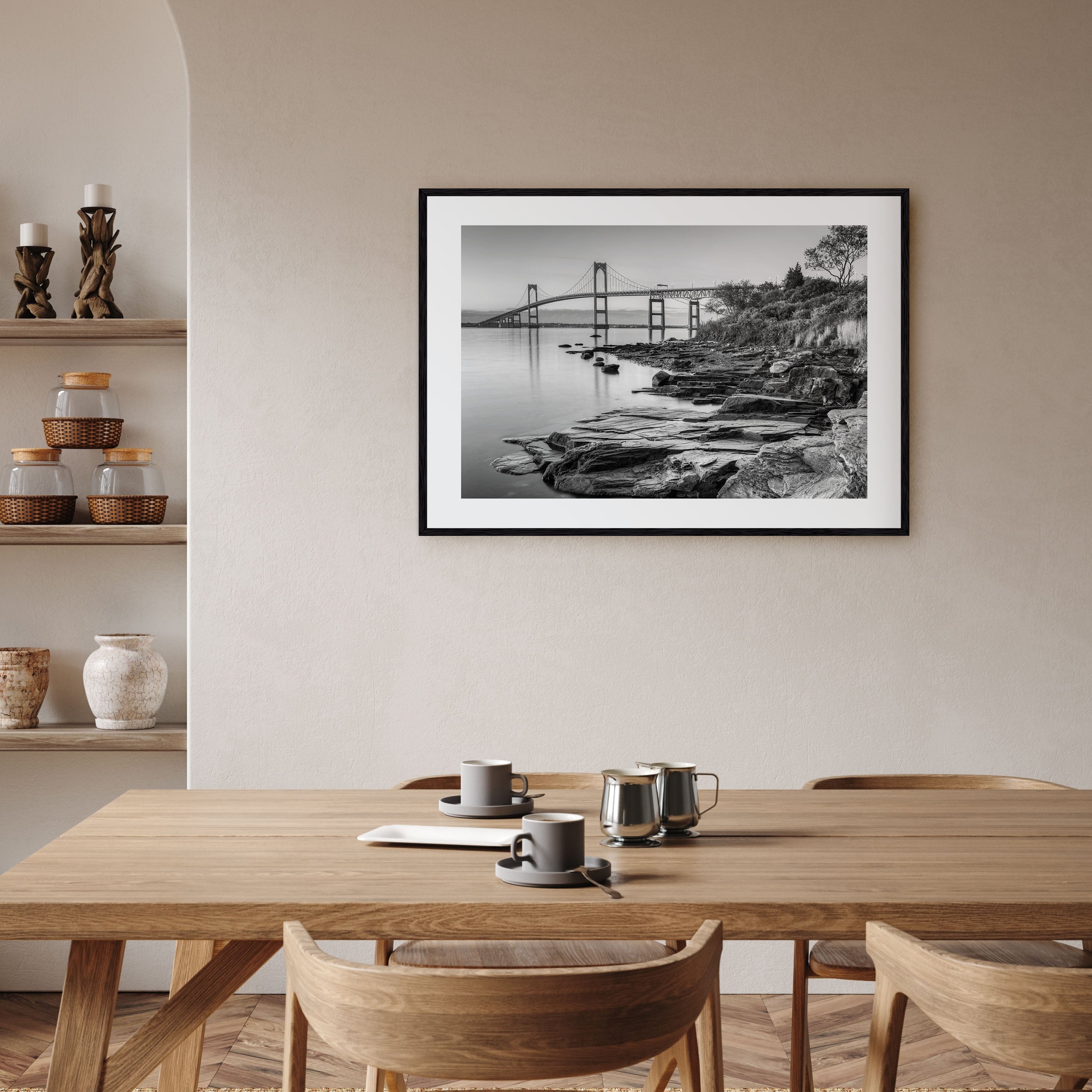 Newport Landscape B&W Poster