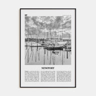 Newport Travel B&W Poster