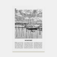 Newport Travel B&W Poster