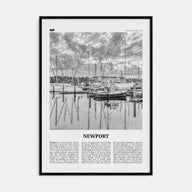 Newport Travel B&W Poster