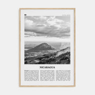 Nicaragua Travel B&W Poster