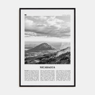 Nicaragua Travel B&W Poster