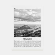 Nicaragua Travel B&W Poster