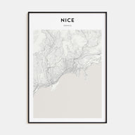 Nice Map Portrait Poster