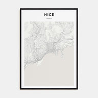 Nice Map Portrait Poster