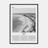 Nice Travel B&W Poster