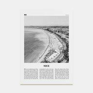 Nice Travel B&W Poster