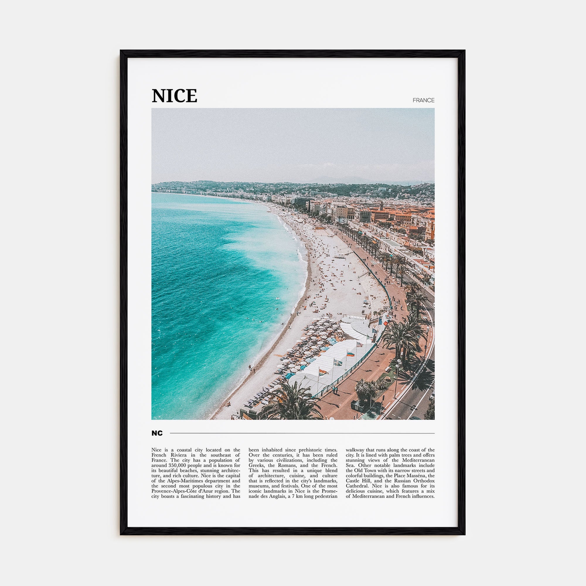 Nice Travel Color Poster