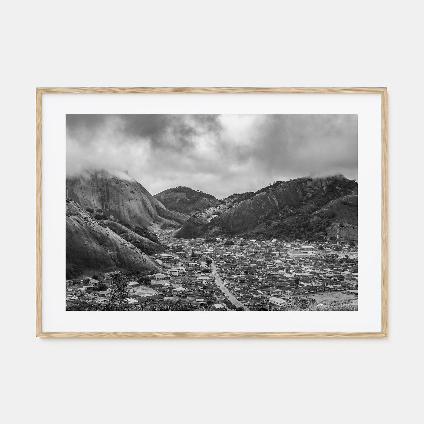 Nigeria Landscape B&W Poster