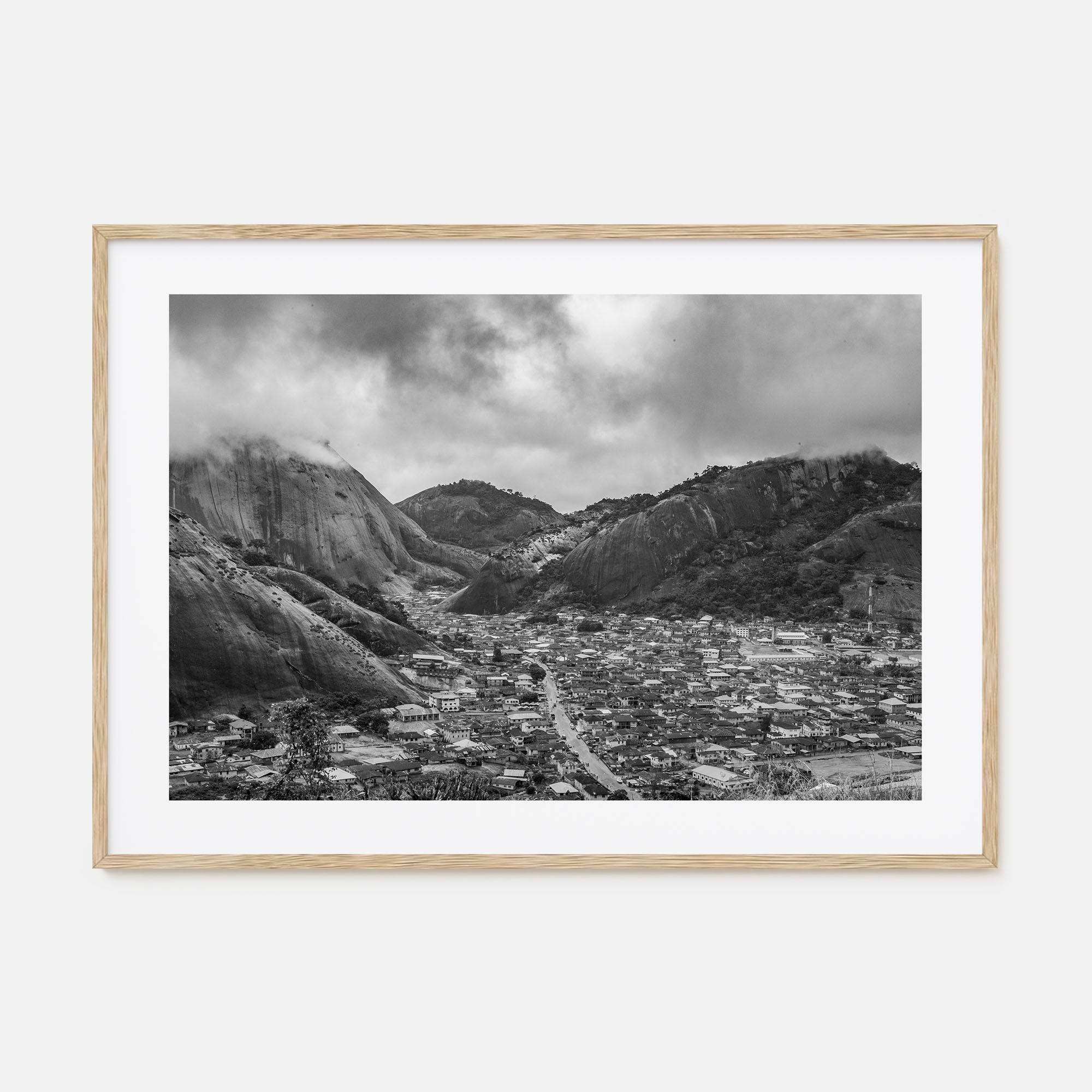 Nigeria Landscape B&W Poster