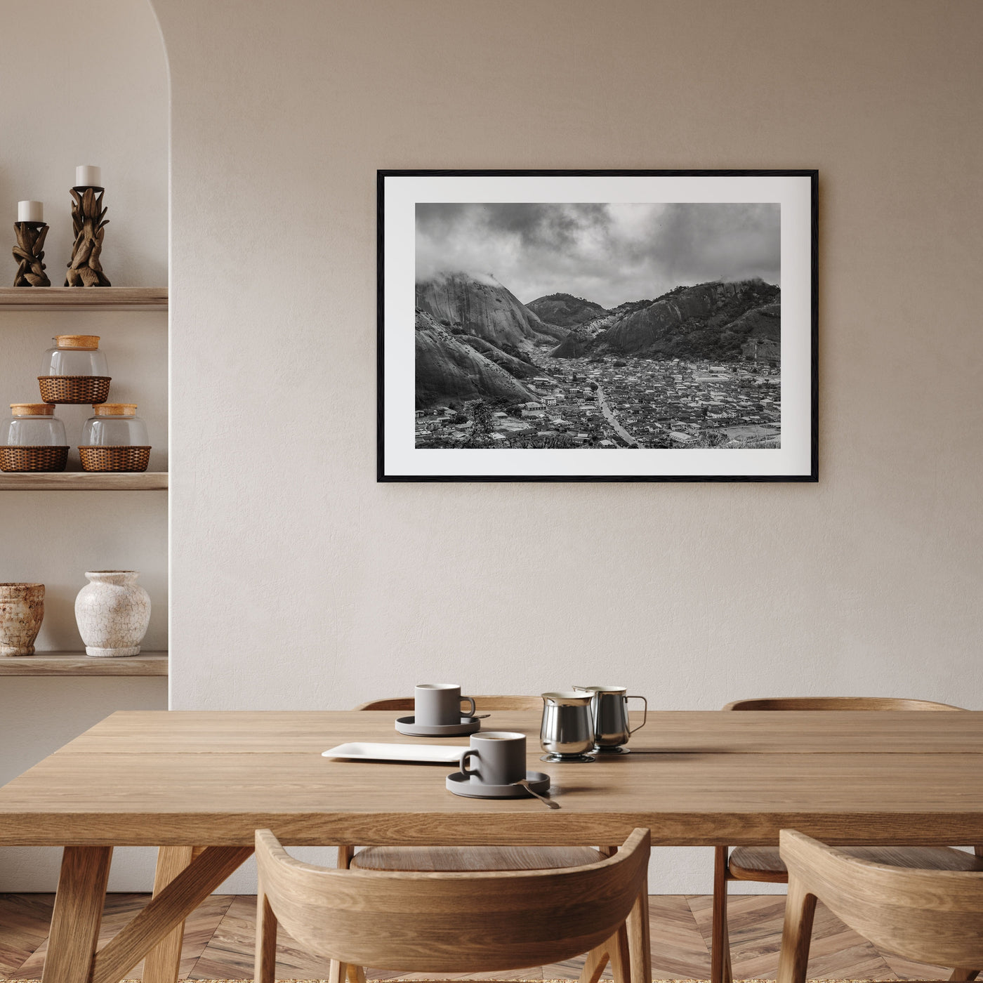 Nigeria Landscape B&W Poster