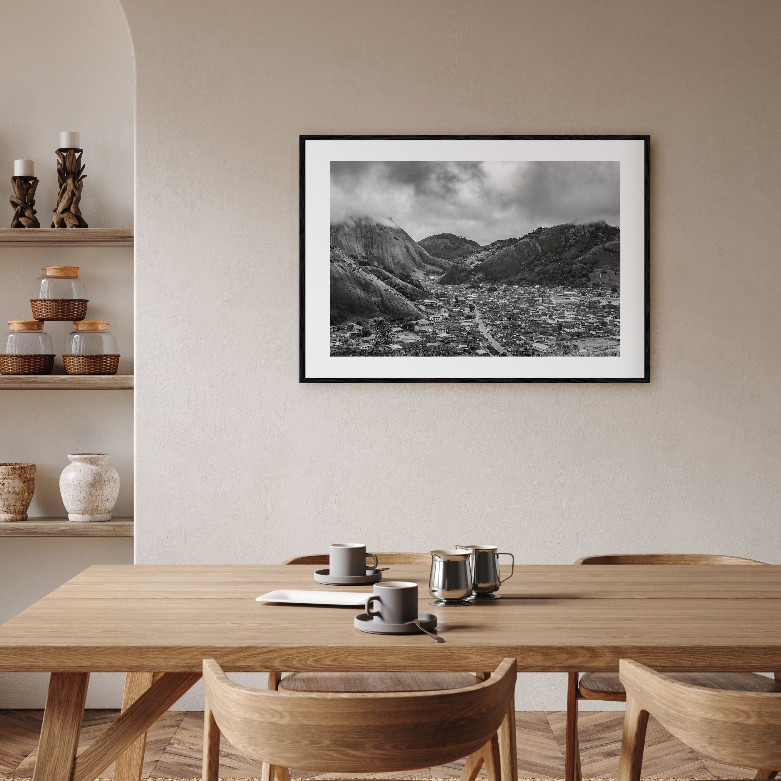 Nigeria Landscape B&W Poster