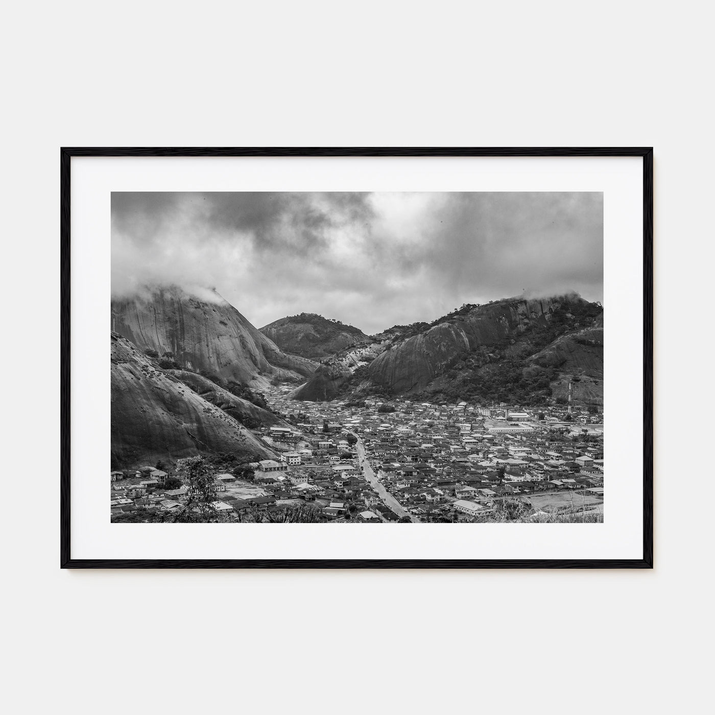 Nigeria Landscape B&W Poster