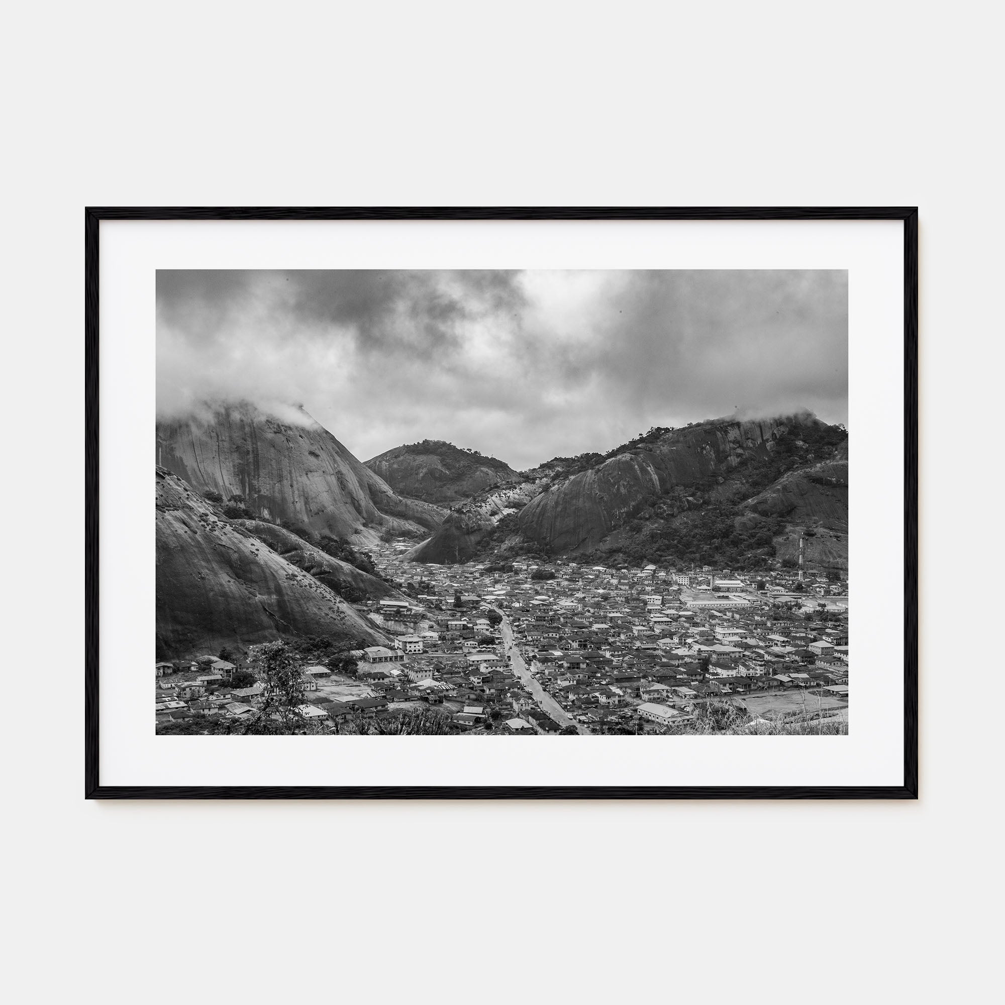 Nigeria Landscape B&W Poster