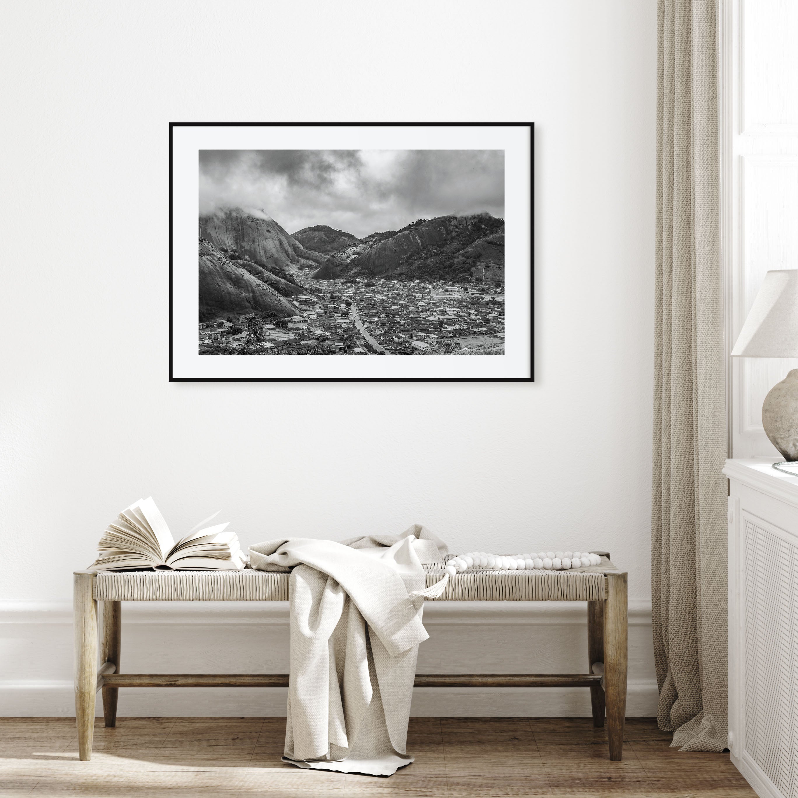 Nigeria Landscape B&W Poster