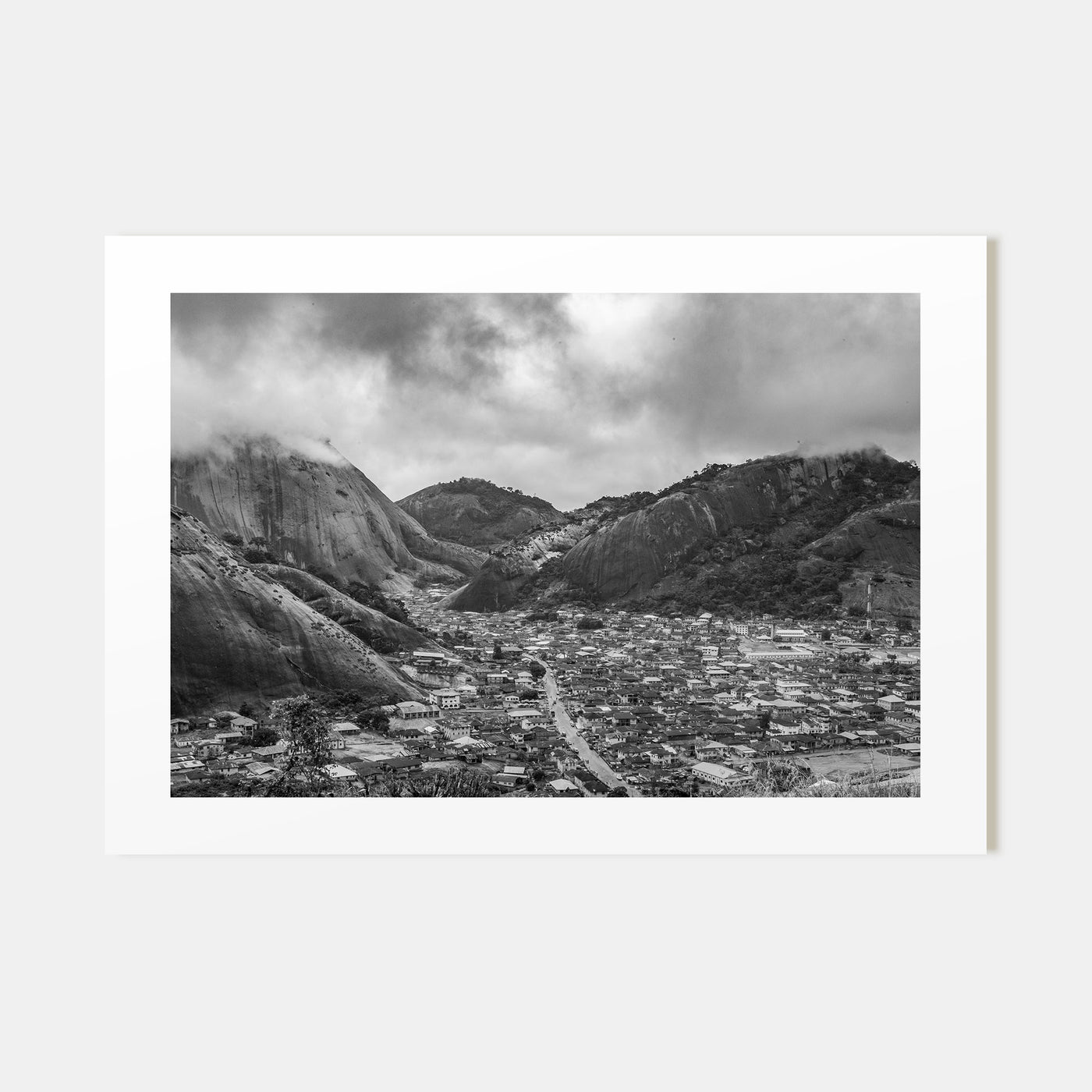 Nigeria Landscape B&W Poster